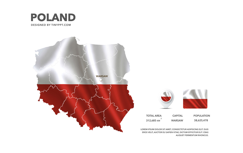 Poland Map Slide PowerPoint – TinyPPT