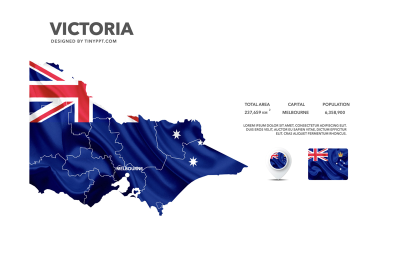 Victoria Map Slide Powerpoint Tinyppt