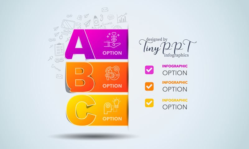 Alphabet List Number Infographic Concept