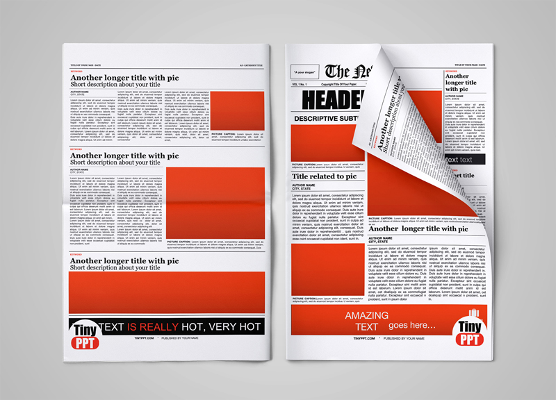 Blank Newspaper Template Layout – TinyPPT