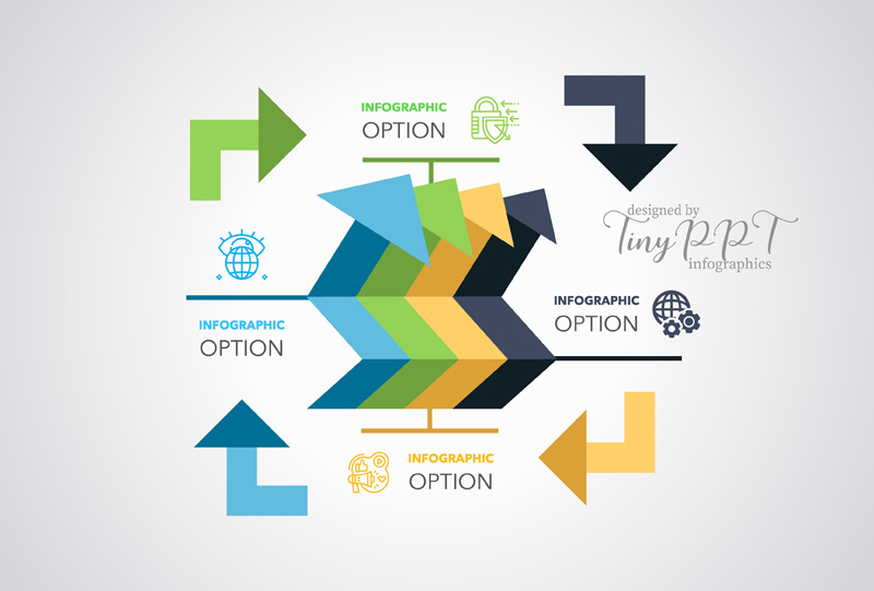 Cycle Arrow Process Infographic Concept