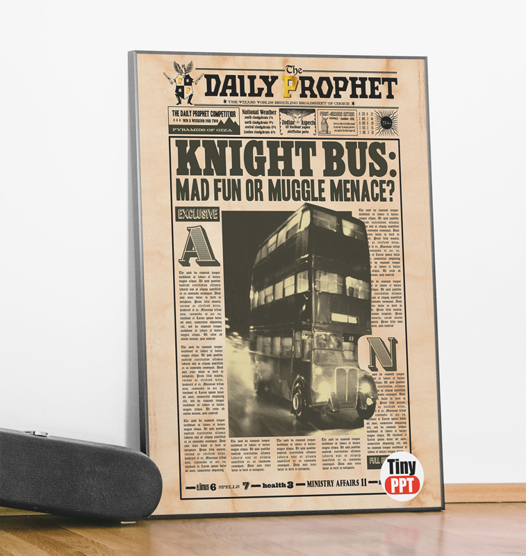 the-knight-bus-harry-potter-newspaper-tinyppt