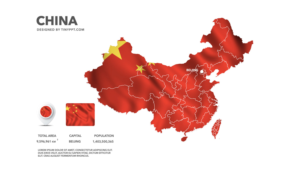 China Map Slide Powerpoint