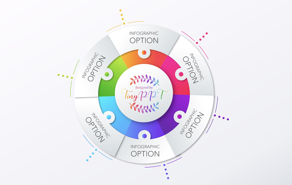 Pie Circle Chart Infographic Process